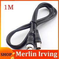 Merlin Irving Shop 1M BNC Male to Female Plug CCTV Extension Coaxial Line Cable Connector Adapter for CCTV Camera Home Security