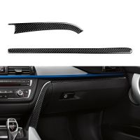 2PCS Car Glove Box Center Console Trim Sticker Carbon Fiber Decal fits for BMW F30 F31 F34 3GT F32 F33 F36 Interior Accessories