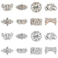 CATALOG 1PC Rhinestone เจ้าสาว ส้นสูง แคลมป์สแควร์ หัวเข็มขัด คลิปเงา คลิปตกแต่งรองเท้า