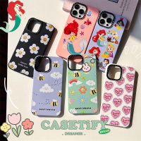 《KIKI》CASE.TIFY Liquid silicone phone case for iphone 15 15pro 15promax  14 14plus 14pro 14promax 11 12 13promax x xr xsmax 7+ Cute cartoon mermaid doodle pattern Shock-proof soft case 6 Colors