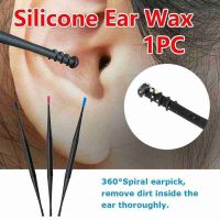 1pcs Soft Silicone Ear Pick Double-ended Earpick Ear Wax Curette Remover Ear Cleaner Spoon Ear Clean Tool Design