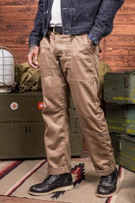 Simple&Raw - SK843 Unity Baker Pants Harringbone (Brown)