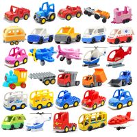 Car Aircraft Model Big Building Blocks Engineering Vehicle Accessories Bus Helicopter Compatible brick Traffic Set Children Toys