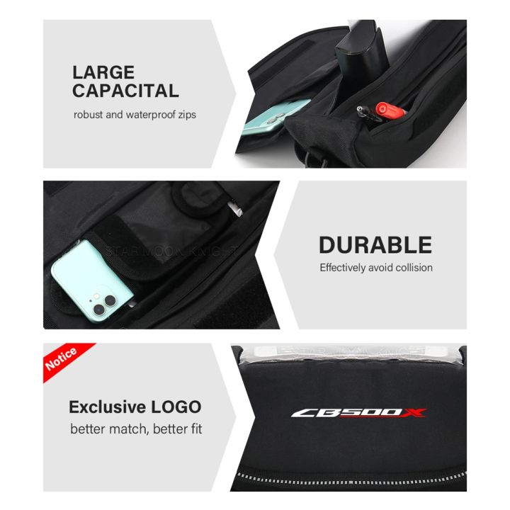 กระเป๋าถือสำหรับฮอนด้า-cb500x-ซีบี500-x-500x-cb500f-500f-cb125f-เนวิเกเตอร์แบบพกพาโทรศัพท์กันน้ำกระเป๋าอุปกรณ์มอเตอร์ไซค์