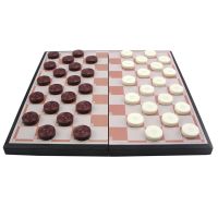 Magnetic Chess Board Plastic Checkers International Draughts， Chinese Fold Parent-child