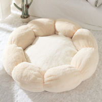 Cat Bed Flower Shaped Indoor Cozy Pet Beds Ultra Soft Plush Dog Basket Sunbed Warm Self-Warming House Sleeping Bag Cushion Mat