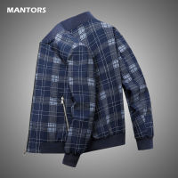 2022 Spring Mens Jacket Casual Plaid Windbreaker Coat Men Streetwear Fashion Baseball Collar er Jackets Men Slim Outerwear