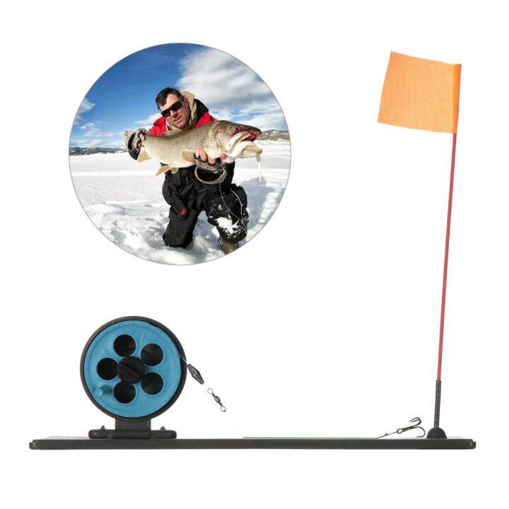 MAYLATI New Orange banner Kayak Dinghy Winter Ice Fishing Flag Compact