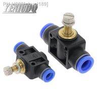 SA Pneumatic Fittings 4mm to 12mm OD Hose Tube Gas Flow Adjust Valve Connector Fitting Air Speed Controller