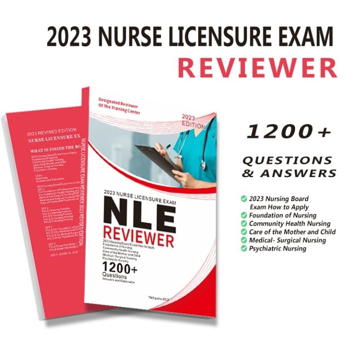 [Hot sales]☌☢ nle reviewer 2023 edition NURSE LICENSURE EXAM REVIEWER QUESTIONS ANSWERS Lazada PH