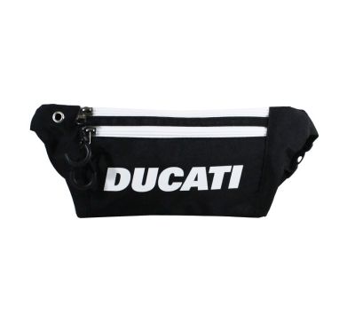 DUCATI กระเป๋าคาดเอวลิขสิทธิ์แท้ดูคาติสีดำ DCT49 122