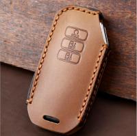 Car Genuine Leather Fob Smart Key Case For KIA Stinger GT CK K9 K900 2020 2021 2022 Chain Holder Interior Accessories