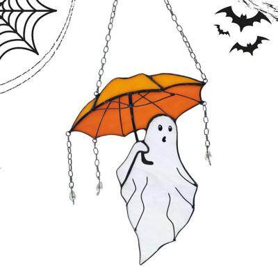 Halloween Umbrella Ghost Car Ornament Acrylic Umbrella Ghost Car Pendant Car Pendant Interior Rear View Mirror Charm Accessories for Car Decor delightful