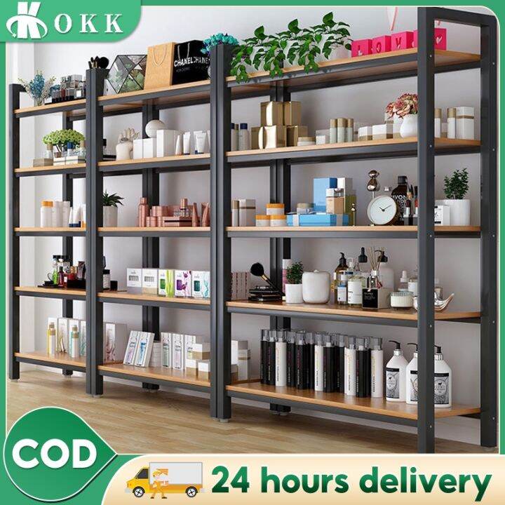 [Bearing 450KG] 5 Layer Rack adjustable Metal Rack Steel Storage