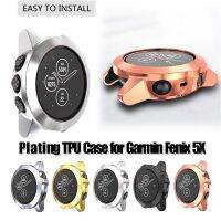 CFOMVX SHOP ซองป้องกัน TPU ไฟฟ้าสมาร์ทวอท์ชนุ่มบางพิเศษสำหรับ Garmin Fenix 5X กรอบนาฬิกา