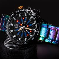 [COD] watch source factory colorful all-steel strap electronic multi-functional personalized sports mens