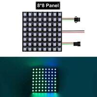 WS2812B WS2812 RGB LED Digital Flexible Individually Addressable Panel Light 8x8 16x16 8x32 Module Matrix Screen DC5V