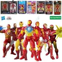 Hasbro โมเดลต้นฉบับ Marvel Legends ชุดเต็มรูปแบบของตุ้กตาของเล่นตัวอย่างตุ๊กตาขยับแขนขาได้อนิเมะ Iron Man สำหรับเด็กผู้ชาย