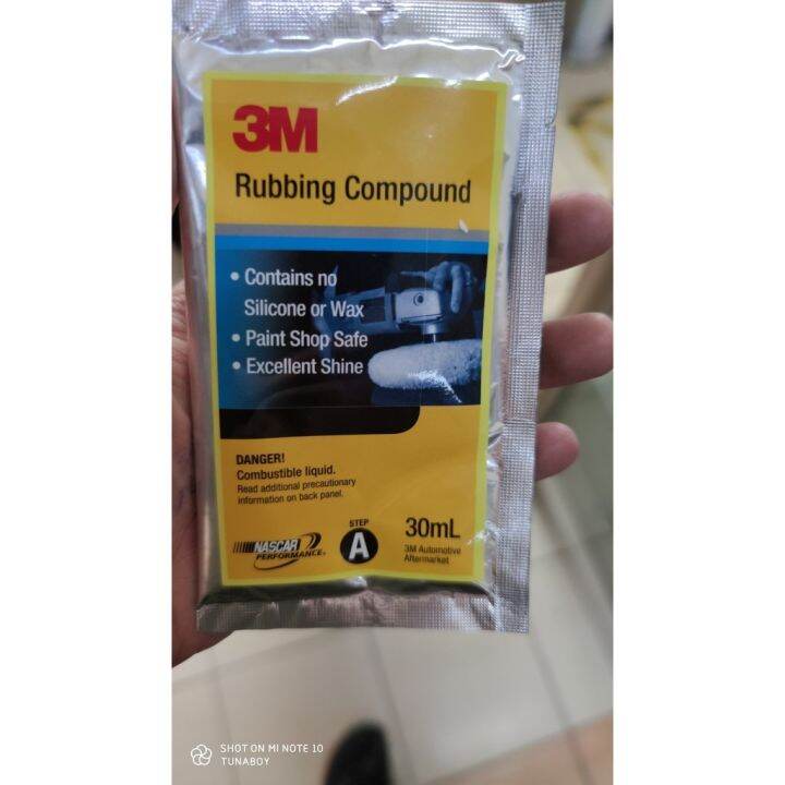 3M Rubbing Compound 30ml No Silicone Or Wax Pure Liquid (Removes Fine