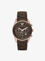 Emporio Armani นาฬิกาข้อมือผู้ชาย Sportivo Chronograph Brown Dial Brown รุ่น AR5890