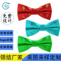 เนกไทผ้าไหมแบบจำลองของผู้ชายรูปโบว์สร้อยคอข้อความรูปแบบ LINGUOZHANG22Necktie