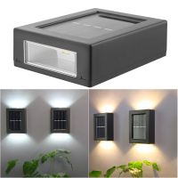 LED Solar Lamp Outdoor Solar Wall Light Up Down Path Stairs Garden Decorative Street Lights