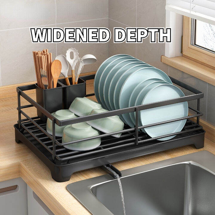 Dish Rack Rak Pinggan Auto Drainer Tray Dish drying rack Stainless