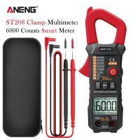 ZZOOI ANENG ST208 Digital Clamp Meter Multimeter Car 6000 counts AC/DC Current Measure Transistor Tester Voltimetro Amperimetro