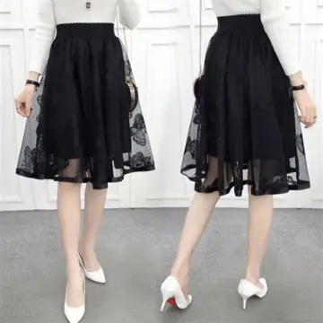 Buy Black Lace Skirt For Women online | Lazada.com.ph