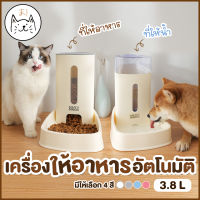 KUMAまเครื่องให้อาหารแมวอัตโนมัติ ขนาดใหญ่ 3.8 ลิตร มีระบบกรองน้ำ ที่ให้อาหารอัตโนมัติ เครื่องให้อาหาร สุนัข ชามข้าว ชามอาหาร หมา แมว