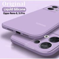 เคสของเหลว Reno8 Oppo ทรงสี่เหลี่ยม5G,สำหรับ Reno 8 Pro 7 Z 7Z 8Reno 8Pro Reno8pro 4G ฝาหลังนิ่มกันกระแทกเคสซิลิโคนซิลิโคนโทรศัพท์บาง