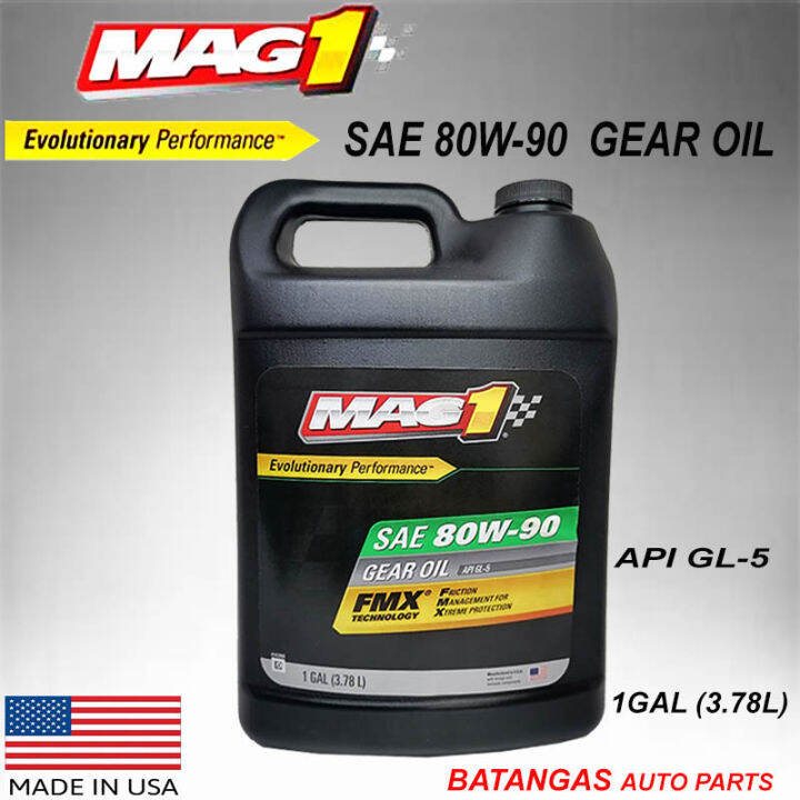 MAG 1 SAE 80W90 GEAR OIL (API GL5 1GAL 3.78L) 826 Lazada PH