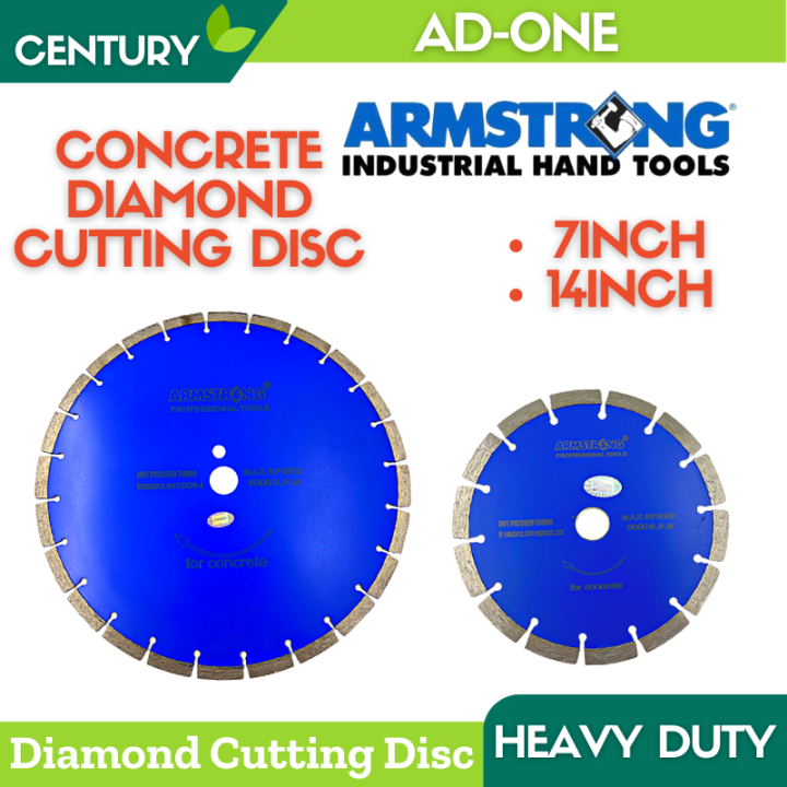 ARMSTRONG Concrete Diamond Cutting Disc Cutter Wheel 7