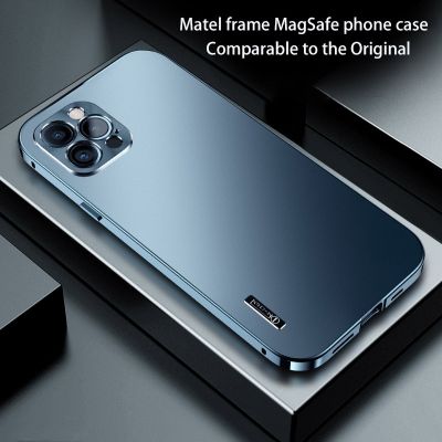 「16- digits」หรูหราโลหะเปลือกแม่เหล็กสำหรับ Iphone 13 12 11 Pro Max เคสโทรศัพท์ในตัวป้องกันเลนส์อลูมิเนียมอัลลอยด์ Ultrathin Cover