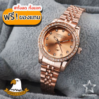 AMERICA EAGLE นาฬิกาข้อมือผู้หญิง สายสแตนเลส รุ่น AE099L – PINKGOLD/PINKGOLD