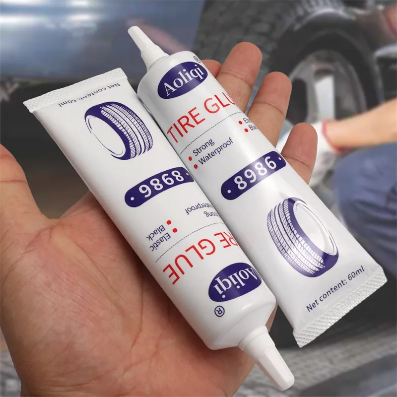 Black Tyre Repair Instant Car Tire Repair Glue Liquid Strong