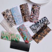 【CC】 Wide Large Hair Comb Cellulose Acetate Detangling Hairbrush Tortoise Anti-static Hairdressing Tools