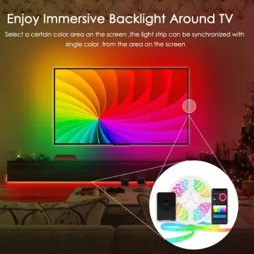 Tv Googlesmart Led Strip Lights For Tv - 4k Hdmi 2.0, Rgb, Wifi,  Alexa/google Compatible