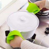 Thicken Silicone Anti-Hot Gloves Microwave Oven Glove Insulation Non Stick Anti-slip Grips Bowl Pot Clips Kitchen Cooking Gadge Pots Pans