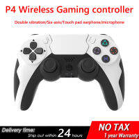 Wireless Controller บลูทูธ Gamepad Double Vition 6แกน Joypad พร้อมทัชแพดไมโครโฟนหูฟังพอร์ตสำหรับ PS4 PS3 PC