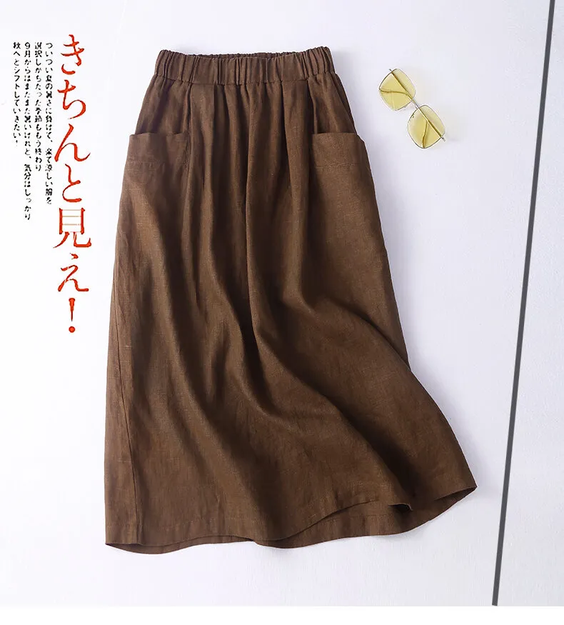 Chân Váy Cotton Đai Chun Co Dãn Màu Black ENVYLOOK Eilett Skirt