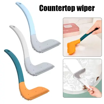 Mini Squeegee Brush Kitchen Countertop Cleaning Brush With Sink Squeegee  Wiper Multi-Functional TPR Wiper And