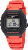 Casio Mens W-218H-1AVCF Classic Digital Display Quartz Black Watch Red/Black