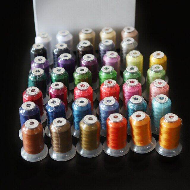 40 Colors Polyester Embroidery Machine Thread Kit for Embroidery/Sewing  Machine 40wt 500M(550Yards)