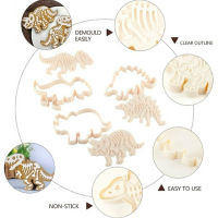 Sirola แม่พิมพ์ทำขนมบิสกิตไดโนเสาร์แม่พิมพ์พิมพ์ตัดคุกกี้3ชิ้น/ล็อต3D