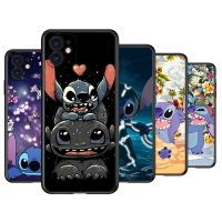 Lilo And Stitch Phone Case For Apple iPhone 14 13 12 11 Pro Max Mini XS Max X XR 7 8 Plus 5S Silicone Black Shell  Screen Protectors