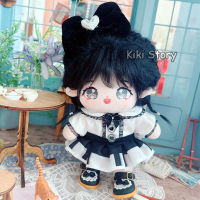 Genuine 20CM Doll Replaceable Clothes Black Lolita Dress  K-Pop Plush Toys Accessories Korean Group GIDLE YUQI Jennie Lisa Jisoo Fans Gifts