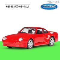 ? โมเดลรถ ของขวัญสำหรับเด็ก WELLY willy ran Porsche 959 simulation model of alloy car back toy