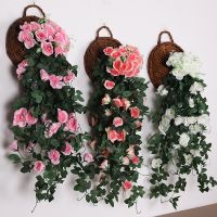 80cm Artificial Flowers Hanging Rose Vine For Home Wedding Party Balcony Decor DIY Hanging Garland Artificial Plants Fake Flower