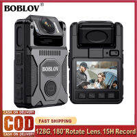 BOBLOV กล้องสวมใส่ร่างกายติด GPS M7 256GB, HD 1080P 180Degrees เลนส์หมุนกล้องเพื่อการกีฬา,กล้องวิดีโอเครื่องบันทึกเสียงกล้องร่างกาย15บันทึกชั่วโมงพร้อมพอร์ต USB-C และชาร์จได้อย่างรวดเร็ว